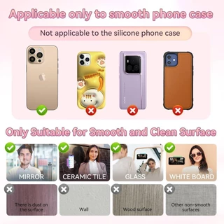 แผ่นซิลิโคนแปะมือถือ ไม่ต้องใช้กาว ติดได้ 2 ด้าน ใช้ซ้ำได้ Silicone Suction Phone Case 048