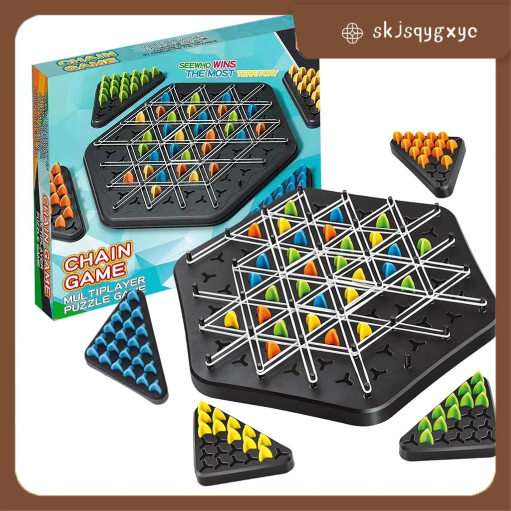 skjsqygxycChain Triangle Game,Chain Chess Board Puzzle Game Chain Triangle Chess Game