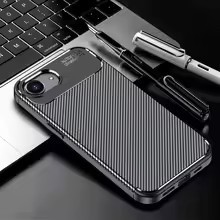 สําหรับ Apple iPhone 17e 2026 16e SE 2025 SE4 ฝาครอบคาร์บอนไฟเบอร์ซิลิโคนอ่อนนุ่มกันกระแทกกันชนสําหร