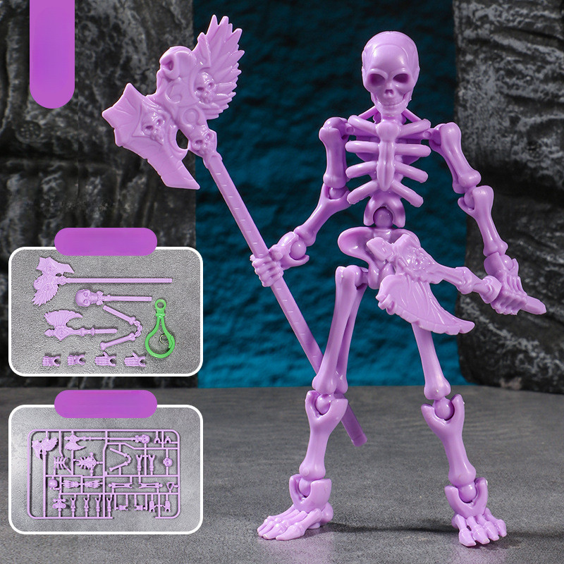 3d พิมพ์ Lucky 13 Action Figure Dummy Magical สาว Angel หญิงนักรบ Skeleton Man vs Knight ประกอบของเล่นเด็กของขวัญ - รูปที่ 7