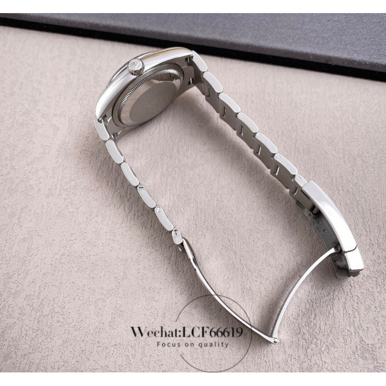 นาฬิกาแฟชั่นสำหรับผู้ชาย หน้าปัดสีน้ำเงิน แสดงวันที่ นาฬิกา Datejust นาฬิกาแฟชั่นทันสมัย นาฬิกา ROLEX สไตล์หลากหลาย สายสแตนเลส นาฬิกาอัตโนมัติ