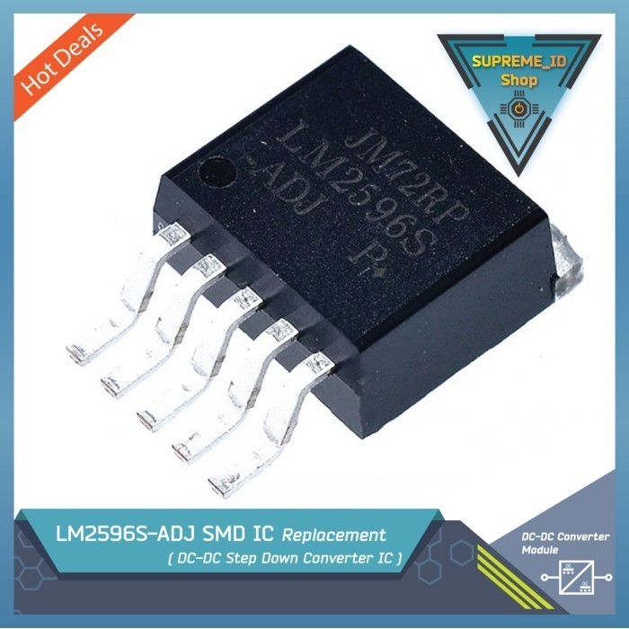 LM2596S-ADJ LM2596 การเปลี่ยน IC SMD / ตัวแปลงสเต็ปดาวน์ DC-DC