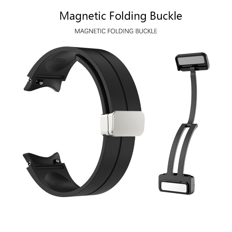 สายนาฬิกา ซิลิโคน หัวเข็มขัดแม่เหล็ก Galaxy Watch 5 Pro/ Watch 5/4 44 40 mm. magnetic buckle strap