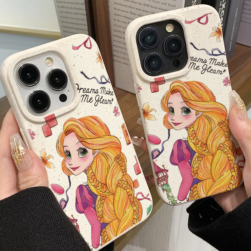 สำหรับ iPhone 11 13 For เคสไอโฟน14 15 12 Pro Max X XS XR 6 7 8 14 15 Plus 12 13 MINI สวยผมบลอนด์เจ้าหญิง รุ่น ซิลิโคนเคส