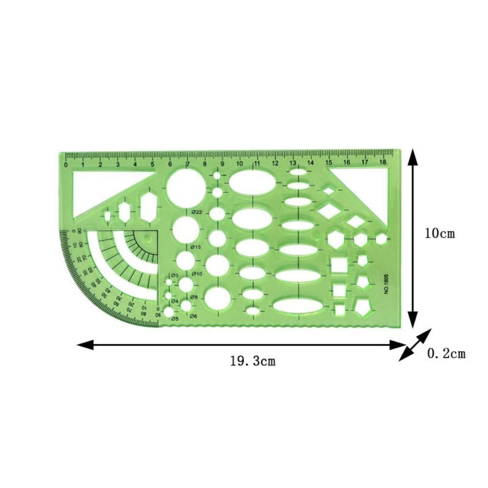 ไม้บรรทัด ANXSUN3,วาดทางเทคนิคเรขาคณิตแม่แบบวงกลมลายฉลุ,เฟอร์นิเจอร์สถาปนิกคณิตศาสตร์เครื่องเขียนนักเรียนไม้บรรทัดรูปไข่สํานักงานโรงเรียนซัพพลาย - รูปที่ 5