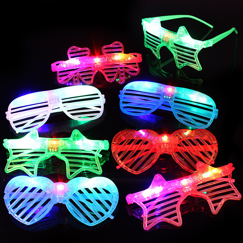 แว่นตาเรืองแสง Led คอนเสิร์ต บาร์ ปาร์ตี้ บรรยากาศ อุปกรณ์ประกอบฉาก