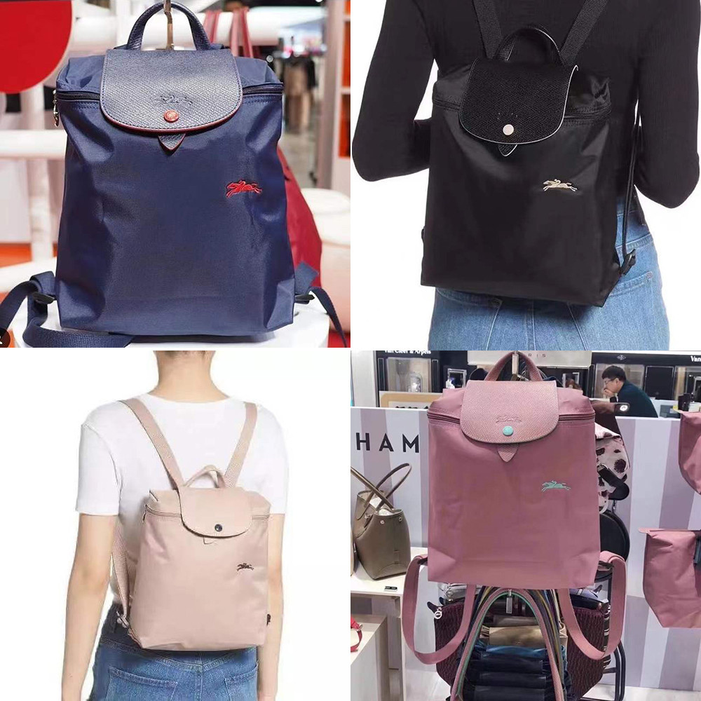 พร้อมส่ง ของแท้ 100% Longchamp กระเป๋าเป้สะพายหลัง ความจุสูง เหมาะกับการเดินทาง แฟชั่นสําหรับผู้หญิง