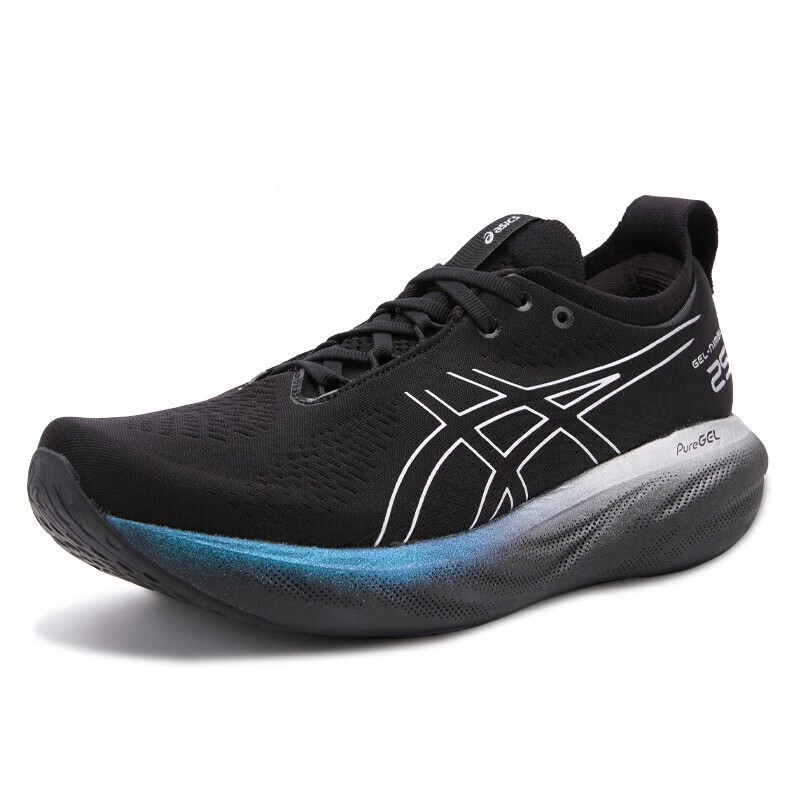 ASICS 2023 NEW men's shoes running shoes GEL-NIMBUS 25 Platinum shock-proof soft bottom breathable sports running shoes