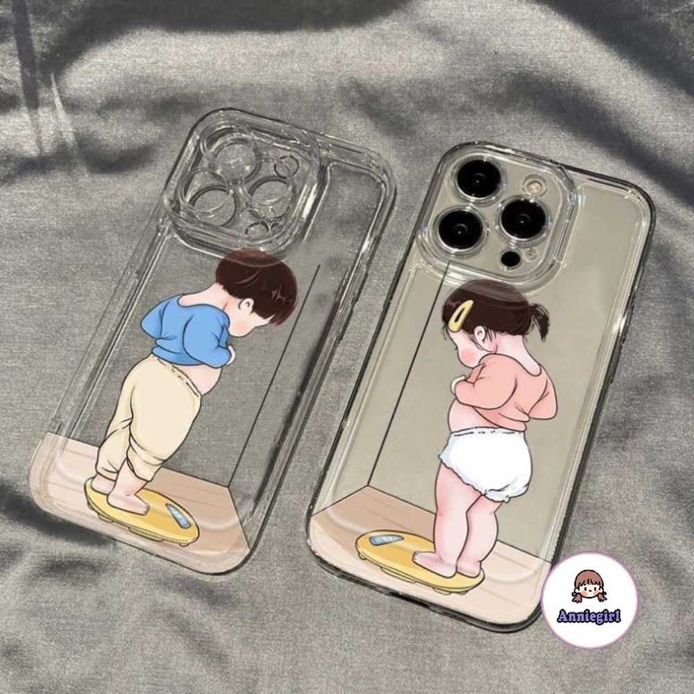 เคสโทรศัพท์มือถือแบบนิ่ม TPU ใส กันกระแทก ลายการ์ตูนตลก สําหรับ Iphone 11 15 14 Pro Max 12 13 Promax X XS XR 7 8Plus