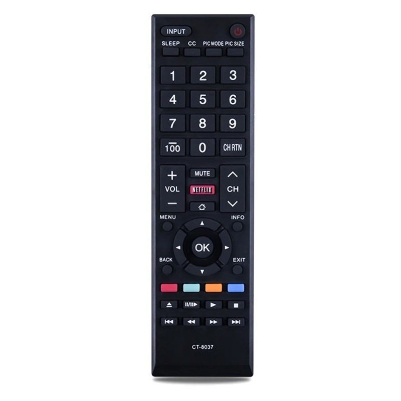 ใหม่ รีโมตคอนโทรล CT-8037 แบบเปลี่ยน สําหรับ Toshiba Smart TV 40L3400 58L5400 565L5400 50L3400 50L3400U