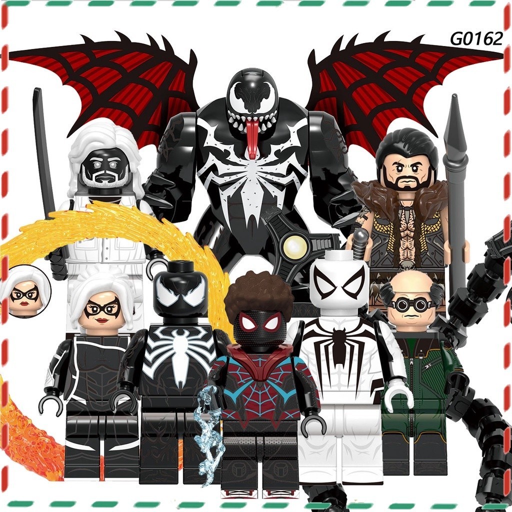Childrens Block ซูเปอร์ฮีโร่ซีรีส์ Venom minifigures ตุ๊กตาโมเดล