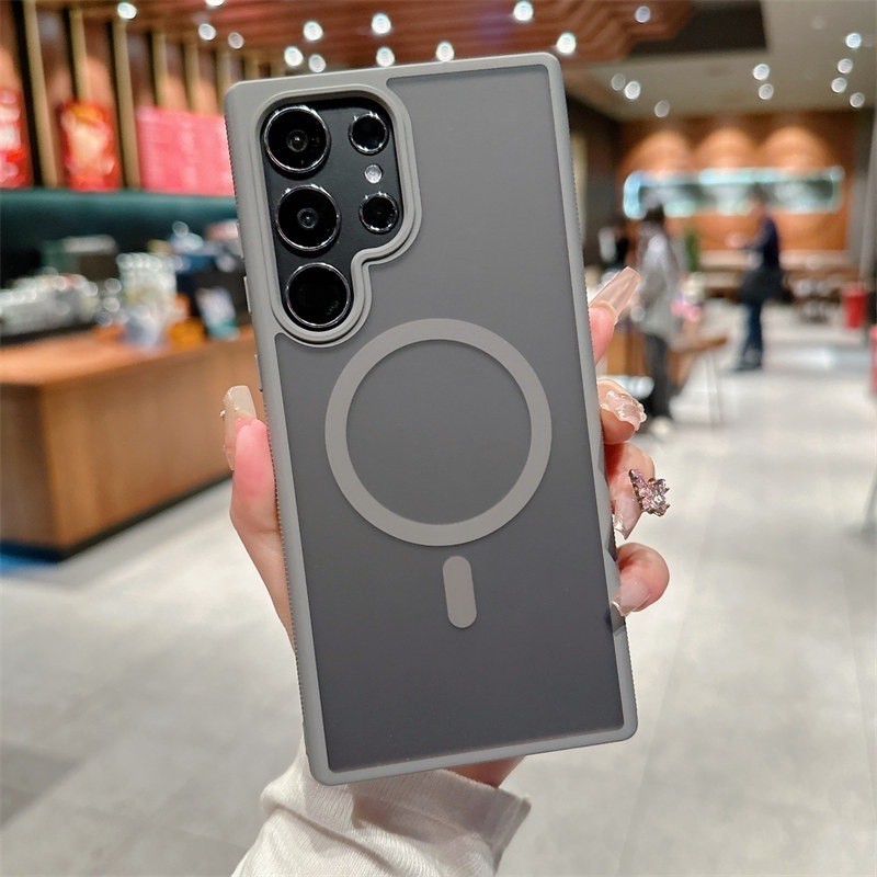 เคสผิวด้าน เคส แม่เหล็ก ชาร์จได้ สำหรับ SAMSUNG A06 A55 A16 S24FE A56 A36 S25 S23 S24 ultra S25fe S25ultra FE เคสมือถือ - รูปที่ 2