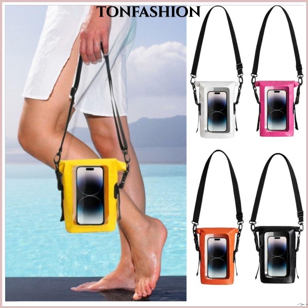 Tonfashion กระเป๋าสะพายไหล่ PVC กันน้ํา 2 ลิตร น้ําหนักเบา แบบพกพา สําหรับดําน้ํา ว่ายน้ํา
