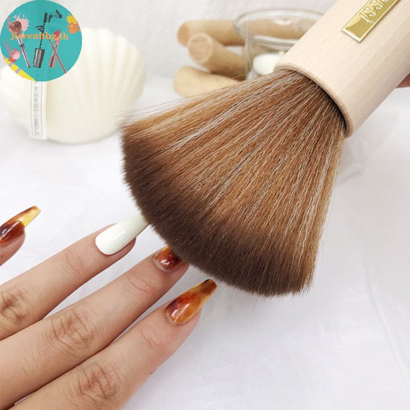 RENBG ทําความสะอาดเล็บแปรงฝุ่นแปรงแต่งหน้าเล็บเจลแปรงทําความสะอาดฝุ่น Make Up Nail Art UV Remover Brushe TH
