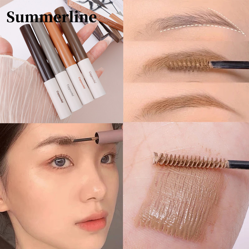 มาสคาร่าเจลเขียนคิ้ว กันน้ํา ติดทนนาน สีดํา สีน้ําตาล 1 ชิ้น