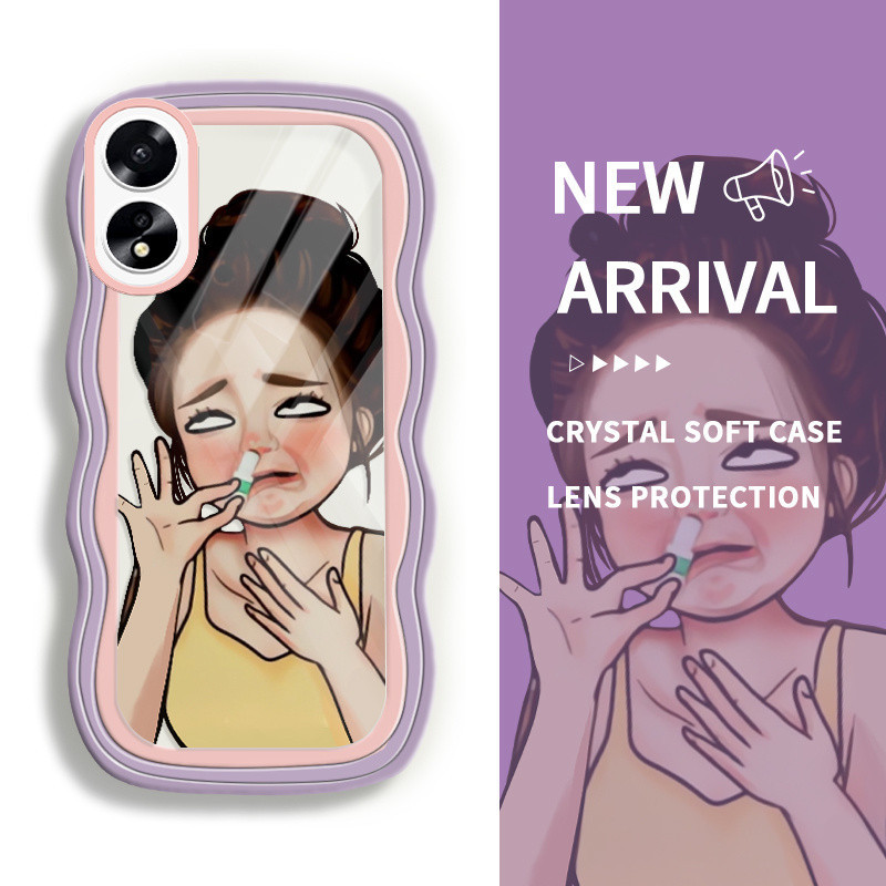 กรณี HP สําหรับ Oppo A38 A39 สําหรับ OppoA38 OPOP A38 0PP0 A39 OP ปลอก Softcase Kesing Lucu โทรศัพท์