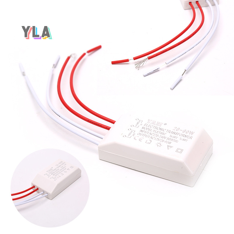 Yla&gt; หม้อแปลงไฟฟ้า AC 220V เป็น 12V 20-60W Haen พาวเวอร์ซัพพลายไดรเวอร์