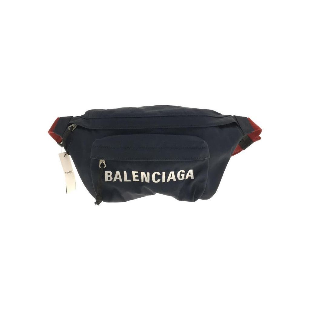 Balenciaga กระเป๋าคาดเอว 533009 ผ้าไนล่อน สีน้ําเงิน ส่งตรงจากญี่ปุ่น มือสอง
