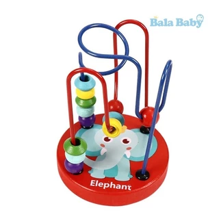 ของเล่นไม้ ของเล่นขดลวดไม้ ของเล่นเสริมทักษะและการเรียนรู้ ขนาด12*6 TOY06