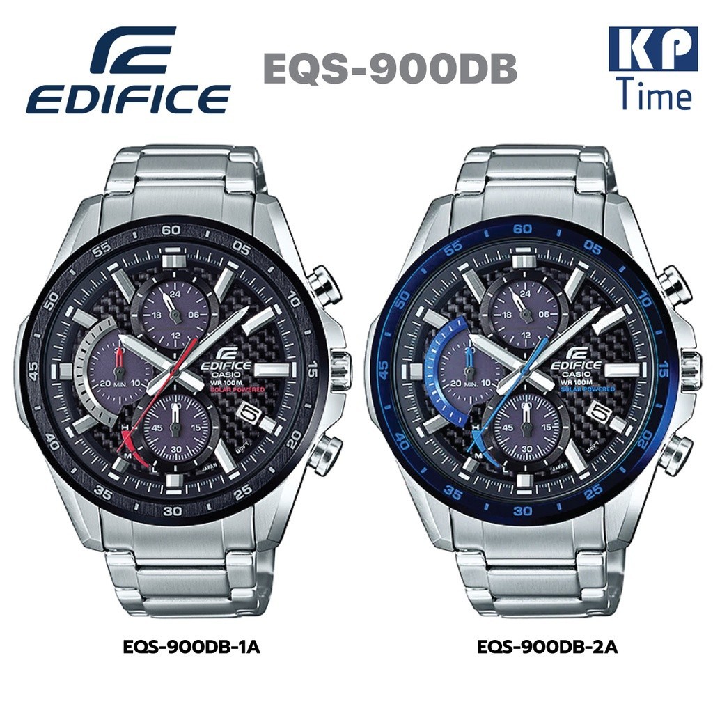 SALE！！Casio Edifice Solar นาฬิกาข้อมือผู้ชาย รุ่น EQS-900DB ของแท้ประกันศูนย์ CMG