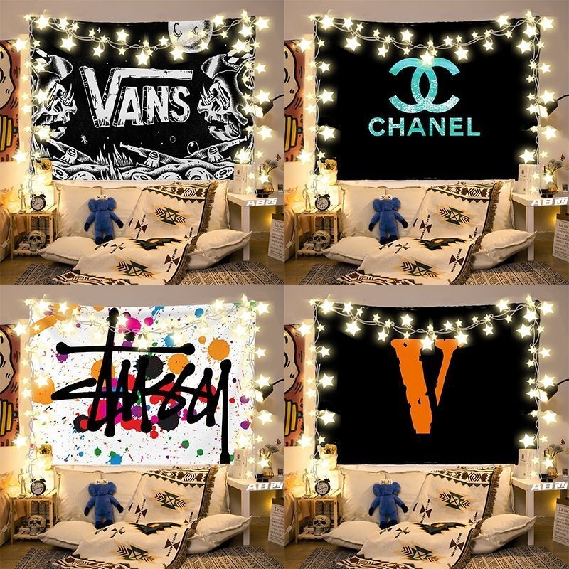 ที่ไม่ซ้ํากันถนนสวมใส่ inx Influencer Anchor หอพักห้องผนังข้างเตียงตกแต่ง Tapestry พื้นหลังผ้าผ้าปูโต๊ะผ้าผนัง 03