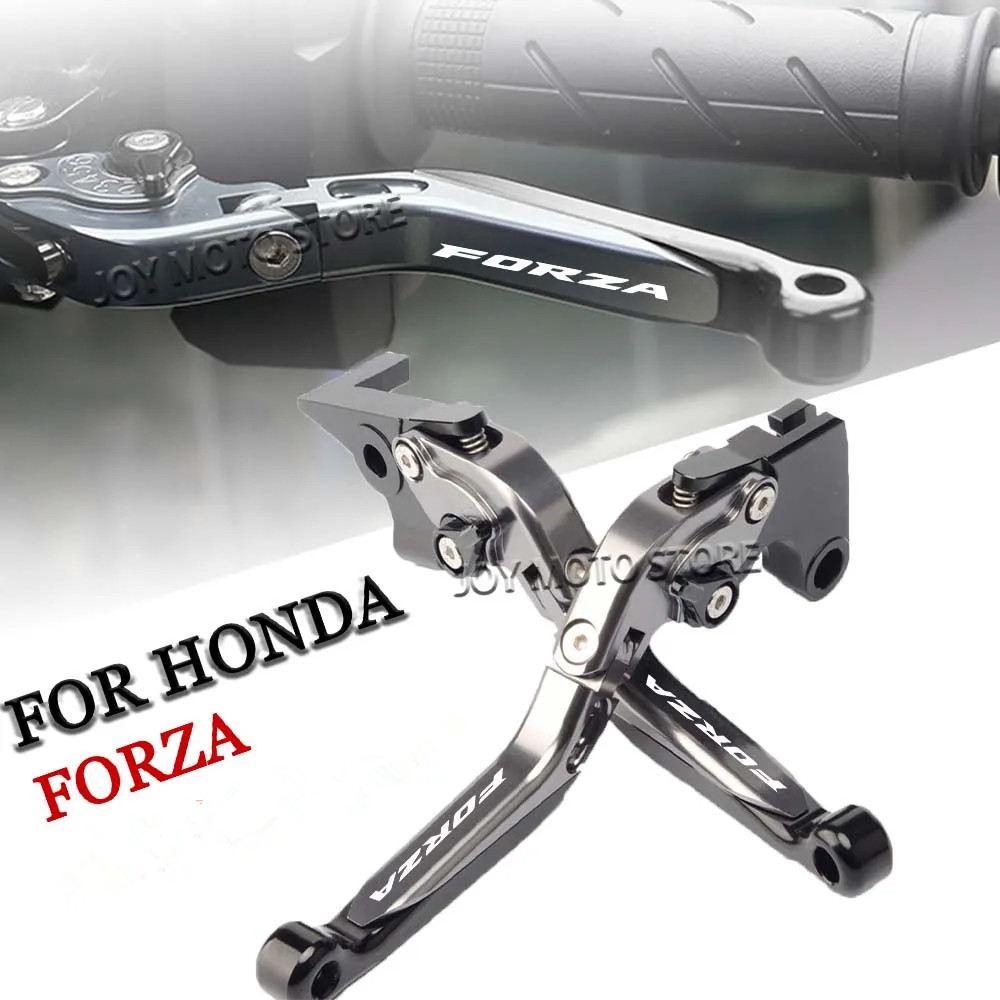 มือเบรคมือครัช forz350 ก้านเบรกคลัทช์ CNC ปรับได้ อุปกรณ์เสริม สําหรับรถจักรยานยนต์ honda forza 300 350 2018-2024 อะไหล่มอเตอร์ไซค์