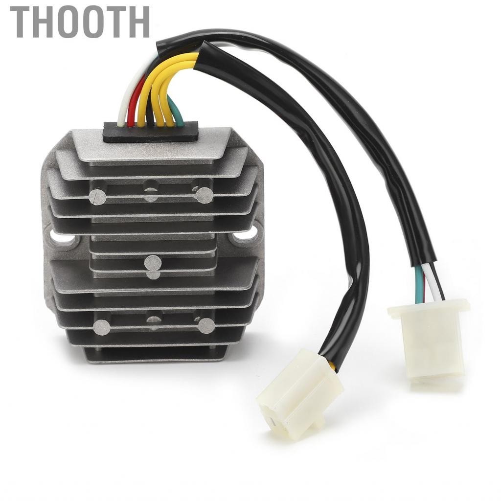 Thooth Voltage Regulator Rectifier Motorcycle Easy To Install for Mopeds ATVs Scooters