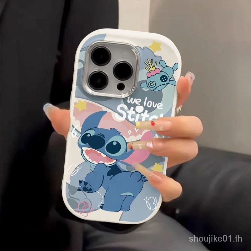 เคสมือถือ แบบนิ่ม ลายสติทช์ กันกระแทก สําหรับ Iphone 15 14 Pro Max 15 Pro Iphone XS 15 15 Pro Max 14 13 12 11