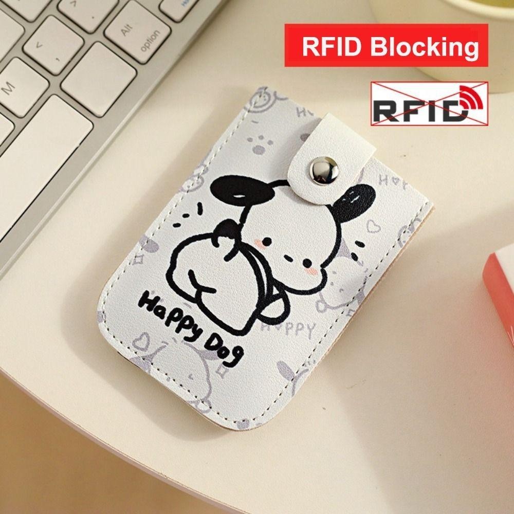 UUMIR กระเป๋าเครื่องสำอางค์ กระเป๋าสตางค์มินิการ์ด,ประเภทดึงออก RFID ปิดกั้น รหัส ผู้ถือบัตร,บาง6กระเป๋าบัตรลามิเนตปกปิดหนัง ปู่ นามบัตรผู้หญิง