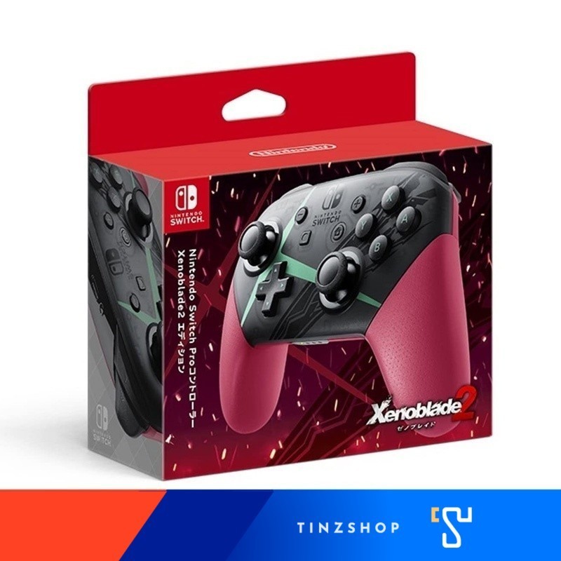 [จอยโปรแท้] Tinzshop Nintendo Switch Pro Controller : Xenoblade 2 จอยโปร ลายเซโนเบลด จอยแท้นินเทนโด้