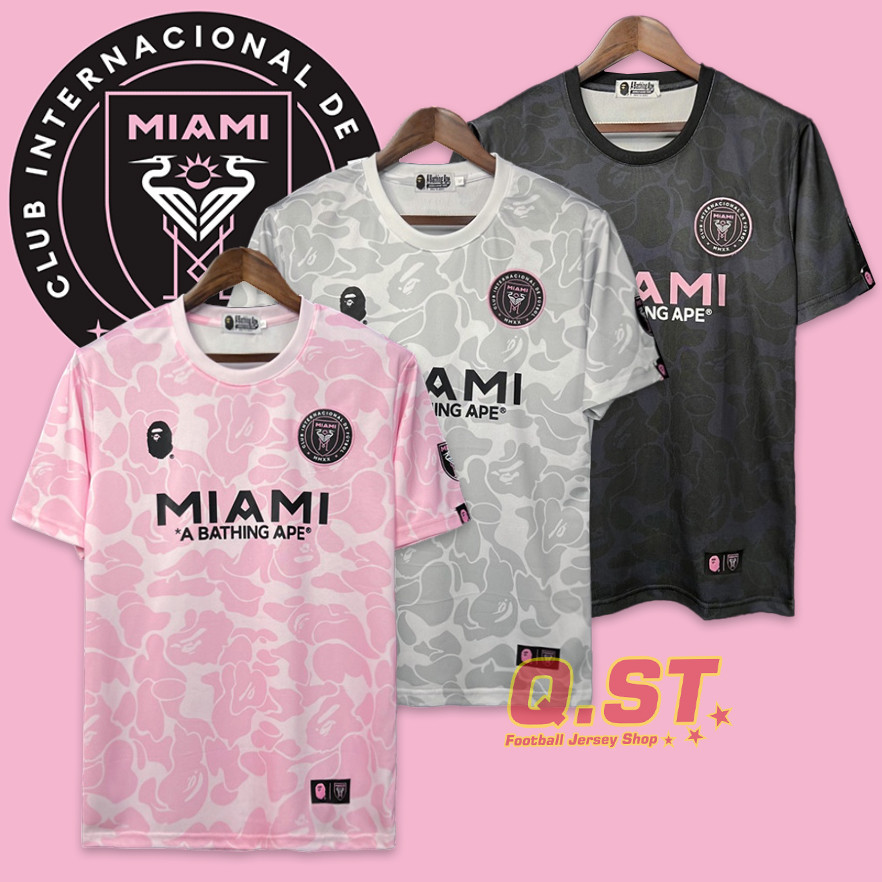 23/24 Miami &BAPE Joint pay เสื้อยืด jersey เสื้อฟุตบอล QST