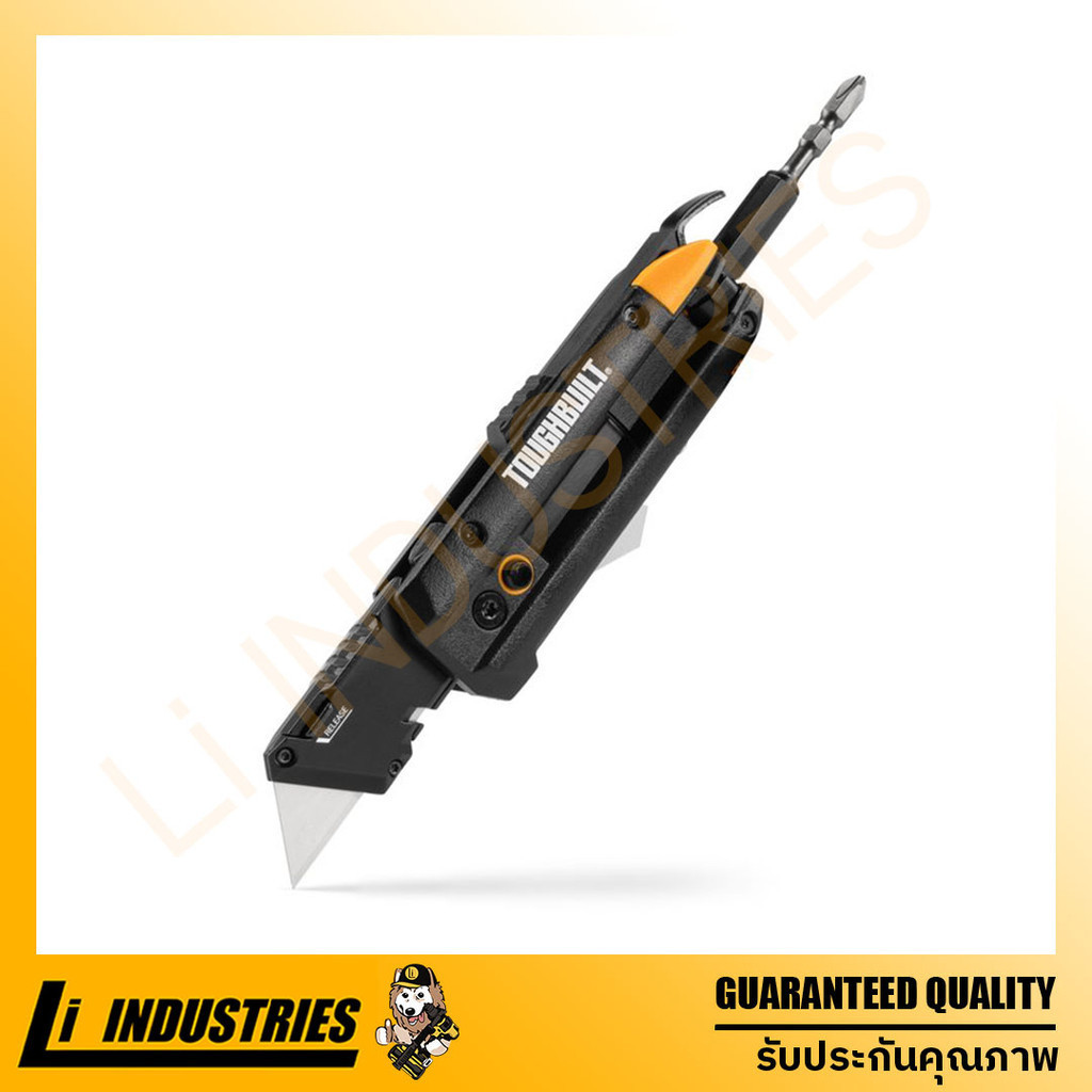 TOUGHBUILT มีดพับอเนกประสงค์คอมแพ็ค 5-in-1 Electrician's Folding Utility TB-H4-12-IM
