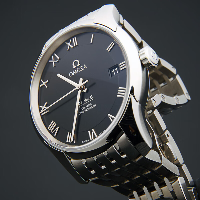 Omega Watch (OMEGA) Saucer Flying Series นาฬิกาข้อมืออัตโนมัติ สายสแตนเลส เส้นผ่าศูนย์กลาง 41 มม.