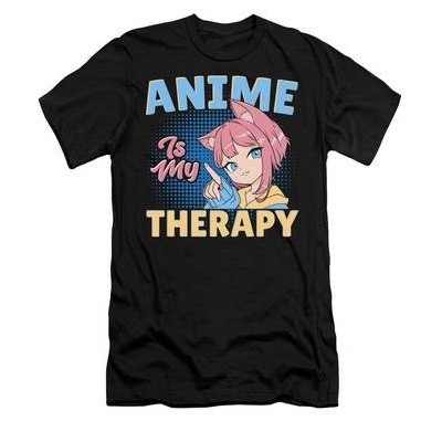 S-5XL Kaos Print A3 Anime is My Therapy - Anime Lover Manga Cartoon T-Shirt S-5XL