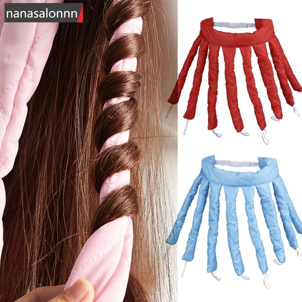 Nanasn| โรลม้วนผม ริบบิ้นผ้าไหม แบบนิ่ม ไร้ความร้อน สําหรับดัดผม N1X7
