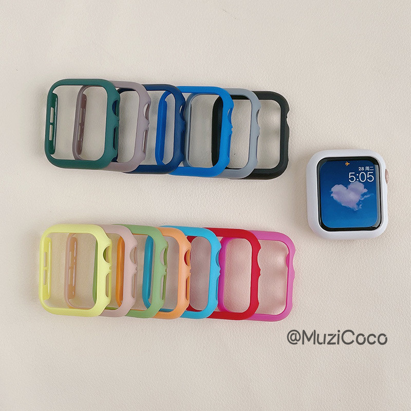 เคสนาฬิกาข้อมือ PC แข็ง ผิวด้าน ลายดาว สําหรับ apple watch 9 8 7 SE Series 6 5 4 3 45 มม. 44 มม. iWatch 49 มม.
