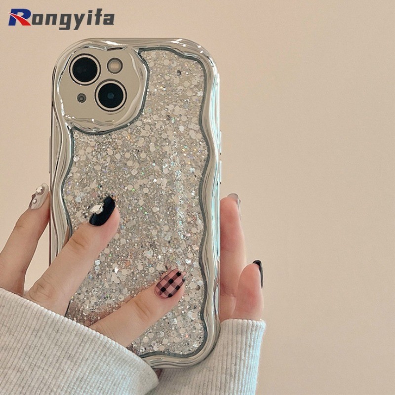 เคสโทรศัพท์มือถือ แบบนิ่ม ลายกากเพชร ขอบโค้ง หรูหรา สําหรับ Realme 11 10 Pro Plus 8 5G 8S Q3 Q3i Q3S Q3T V20 V15 2 Pro U1 Q3 Pro Carnival GT Neo2T GT