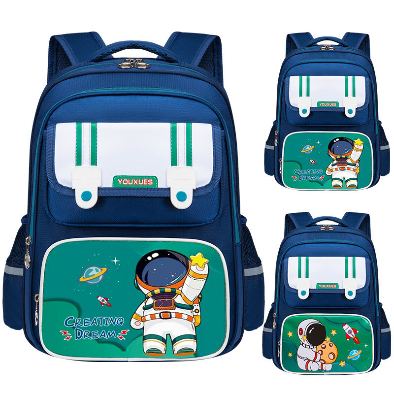 Kids Fashion Bags กระเป๋าเป้เด็ก กระเป่าเป้เด็กนักเรียน กระเป๋าประถม เป้สะพายหลัง ลายอวกาศ กันน้ำ ลายน่ารัก พร้อมส่ง