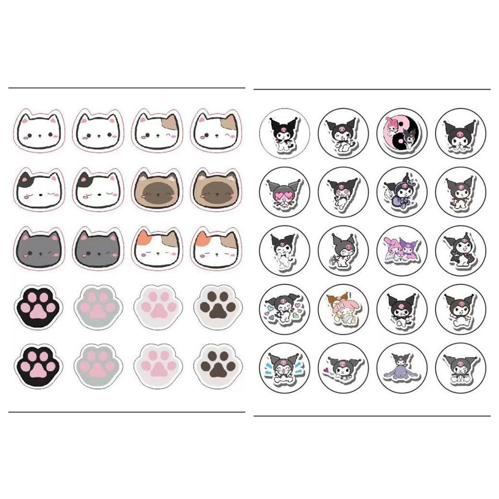 แผ่นแปะสิว ลายการ์ตูนแมว หน้ายิ้ม PE 24 ชิ้น ต่อแผ่น
