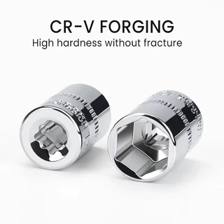 ชุดเครื่องมือ ชุดบล็อกเครื่องมือช่าง ประแจ ชุดบล็อก (เบอร์ 8-24mm) ชุดบล็อก 12 ชิ้น ขนาด 1/2 1/4 (4หุน)CR-V แท้