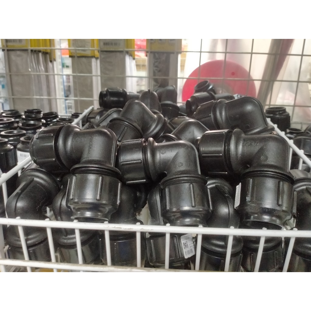 UHM ข้องอ90 พีบี PB UHM สวมล็อค ( grab lock ข้องอ90พีบี ยูเอชเอ็ม พีบีพี ท่อยูเอชเอ็ม ท่อUHM PB Pipe