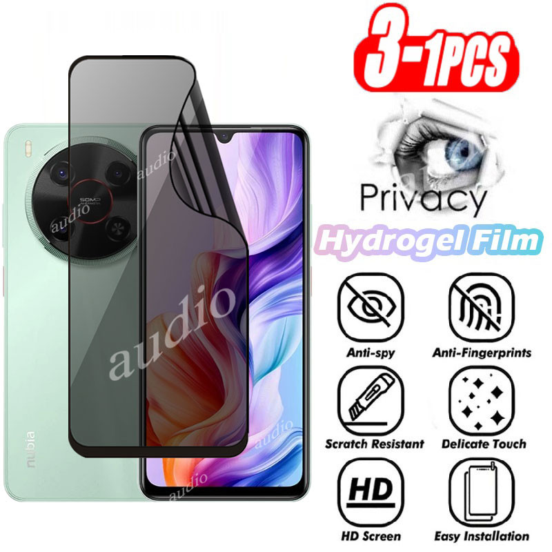Nubia V70 Max 4G 1-3Pcs Anti-Spy Hydrogel ฟิล์มสําหรับ ZTE Blade V70 Max BladeV70 4G 2025 Full Soft 