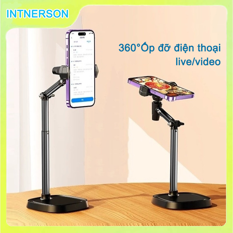 ที่วางโทรศัพท์หมุนได้ 360 องศาปรับให้เข้ากับทุกฉาก! Vu Studio T10 ที่วางโทรศัพท์ ด้ามจับสดได้อย่างง่