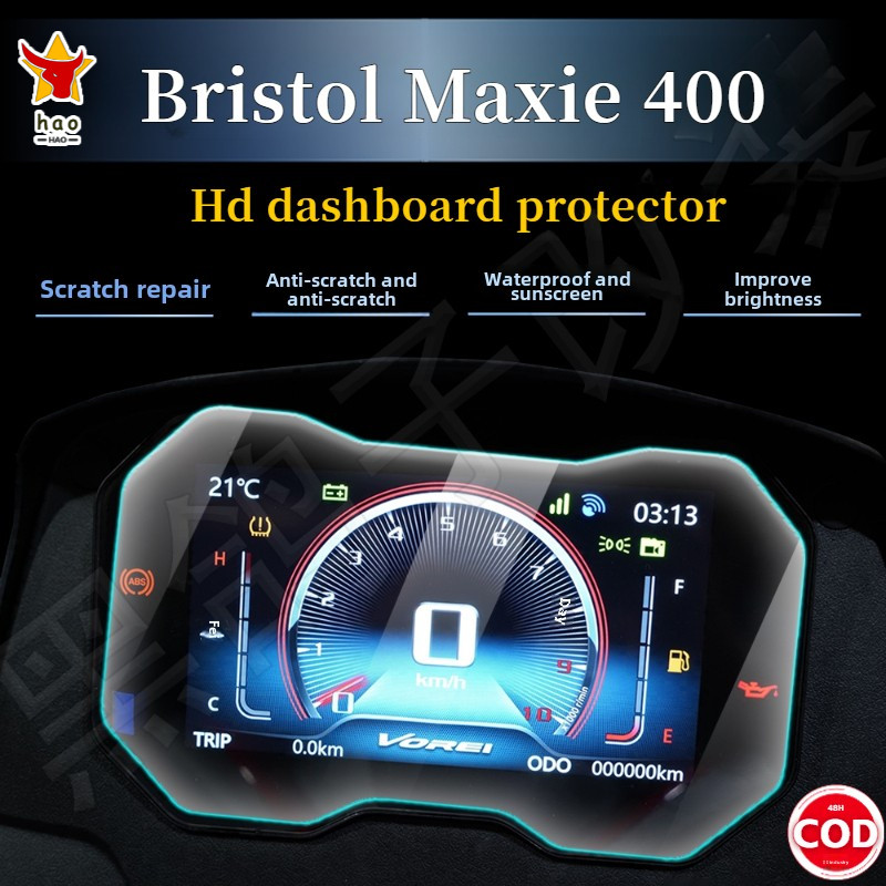 Bristol Maxie400 HD Dashboard Film Dashboard Protective Film Accessories COD