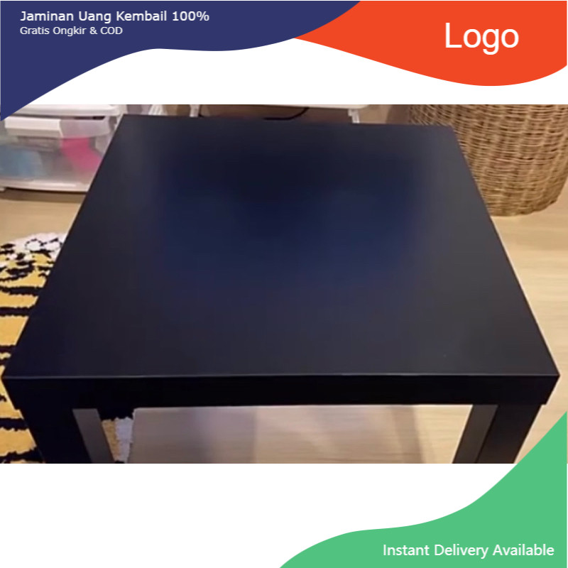 Madday พร้อมส่ง IKEAแท้ LACK ลัค ส่งด่วน โต๊ะข้าง, ขาว,น้ำตาลดำ และไวท์โอ๊ค 55x55 ซม.