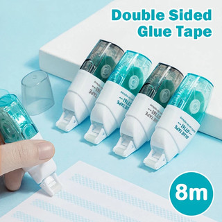 Deli Double Sided Tape Glue Adhesive Roller Glue Self Adhesive Dots Roller Tape Dispenser Stationery