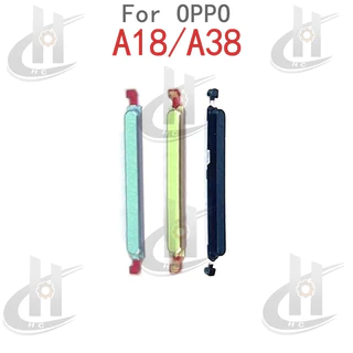 สําหรับ OPPO A18 CPH2591 / A38 CPH2579 ปุ่มปรับระดับเสียงด้านข้าง Flex Cable Keys ปุ่มปิดระดับเสียงปุ่มขึ้นและลงด้านข้างส่วนทดแทน