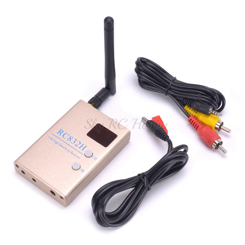 KS RC832S RC-HD FPV 5.8G 5.8GHz 48CH 48 ช่องตัวรับสัญญาณ HDMI พร้อม A/V และสายไฟสำหรับควอดคอปเตอร์ F