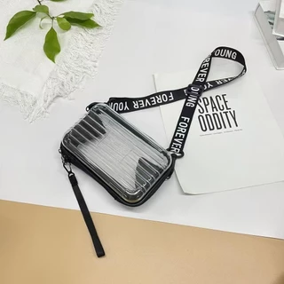【พร้อมส่ง】miss bag fashion กระเป๋าใสกันน้ำ กระเป๋าแฟชั่น กระเป๋าสะพายข้าง