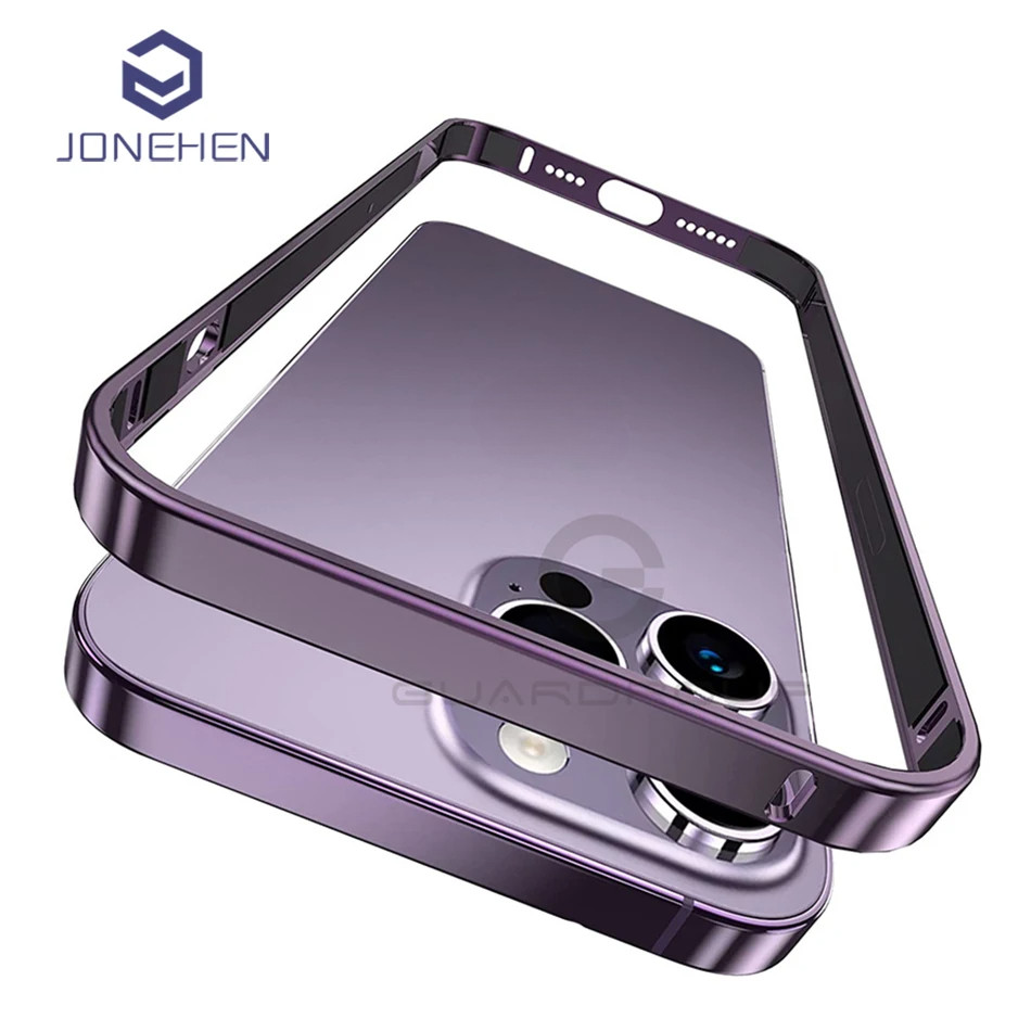 Ultra Thin อลูมิเนียมกรอบโลหะกันชนสําหรับ iPhone 17 12 13 14 Plus 15 16 Pro Max หรูหราป้องกันอุปกรณ์เสริม